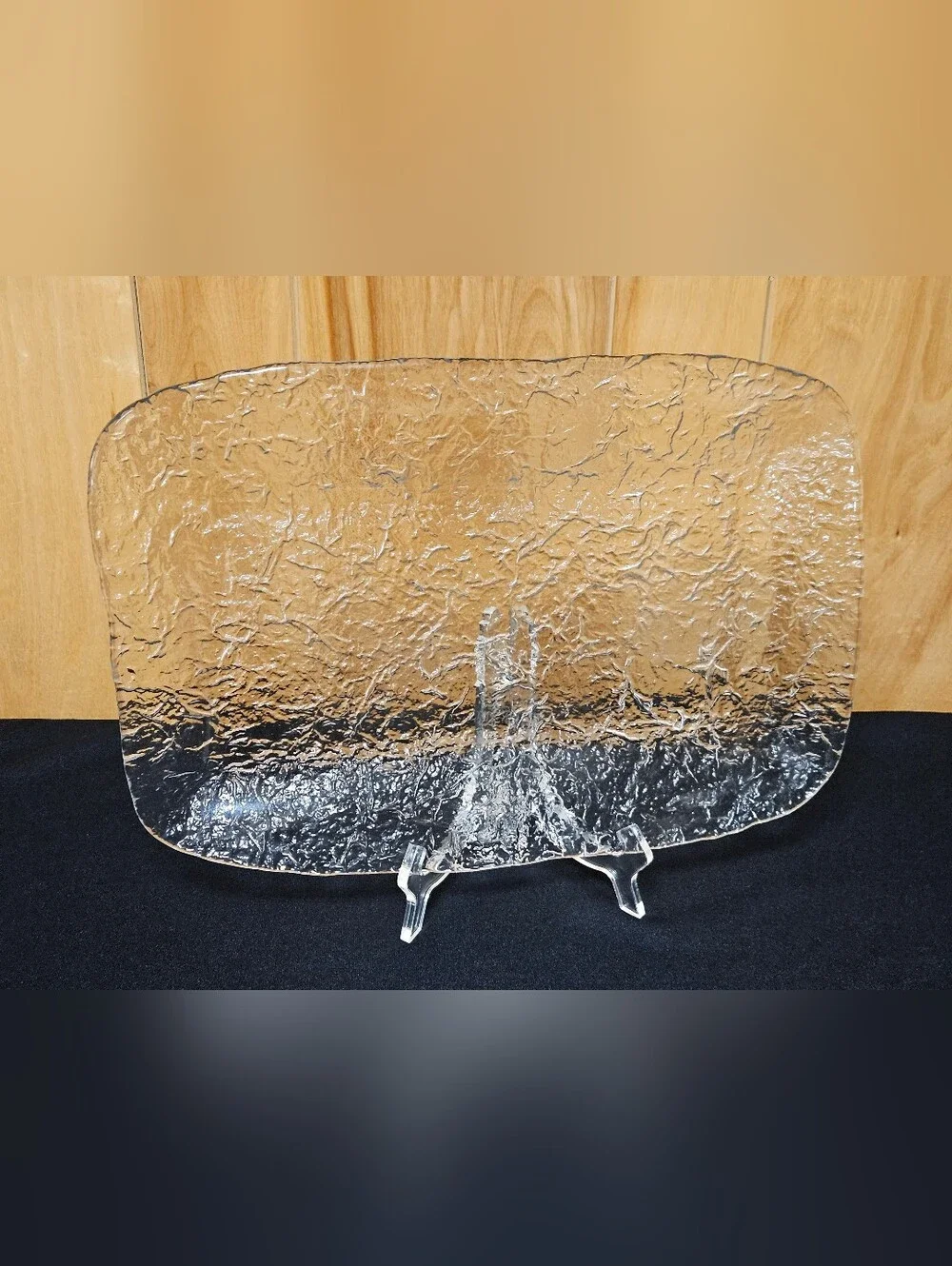 Euro Ice Glass Serving Platter 16